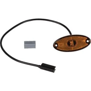 Aspöck - 312304017 - Markierungsleuchte LED, Oval, Orange, Zum Anschrauben, mm