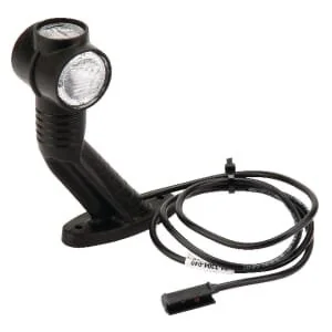 Aspöck - 313304047 - Markierungsleuchte LH LED, Rund, Rot/Weiß/Orange, Zum Anschrauben DC Plug