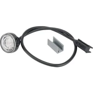 Aspöck - 316704067 - Markierungsleuchte LED, rund, 12/, weiß, anschraubbar, Monopoint II