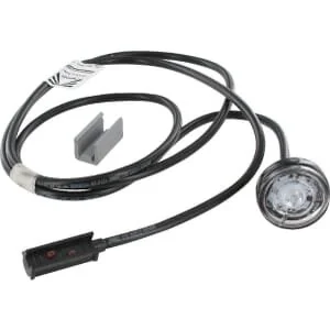 Aspöck - 316704077 - Markierungsleuchte LED, rund, 12/, weiß, anschraubbar, Monopoint II