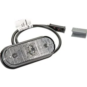 Aspöck - 317704017 - Markierungsleuchte LED, Oval, Weiß, Zum Anschrauben, 119xAspoeck