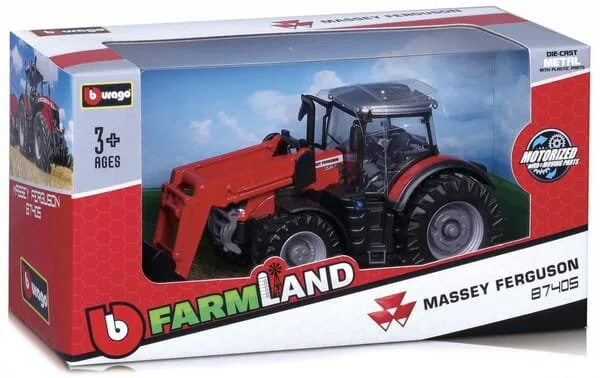 Bburago - 1831634 - Massey Ferguson 87405 2010 Frontlader A