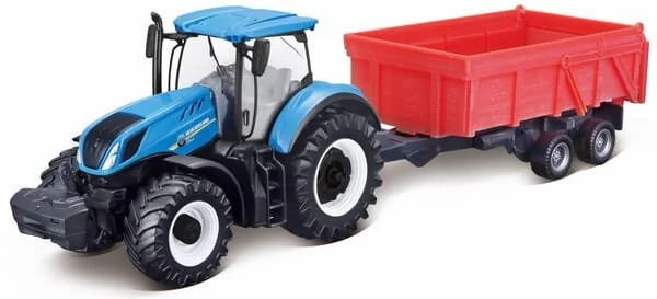 Bburago - 1831658 - New Holland T7.315 mit Kippanhänger