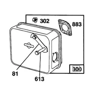 Briggs And Stratton - 492746 - Auspuff