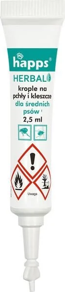 Bros - 15941613 - HAPPS Kräuter- Insektenabwehrtropfen Für Mittelgroße Hunde, 10-20kg