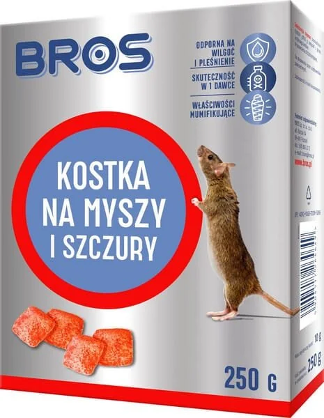 Bros - 15941700 - Mäuse- und Rattengift Wachsblock 250g