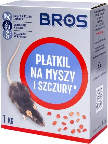 Bros - 15941772 - Flocken für Mäuse und Ratten, 1kg