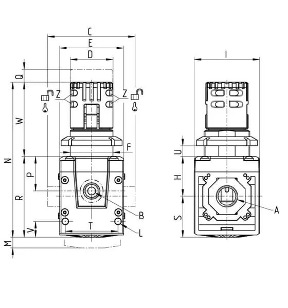 Camozzi - MD1M000 - Verteiler Druckregler