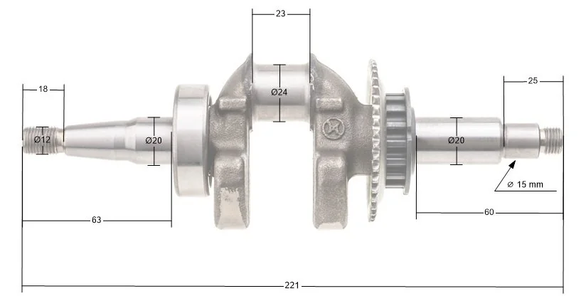 Cedrus - 70608 - Kurbelwelle Vibrationsstampfer ST01