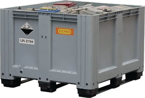 Cemo - 8322 - Palettenbox Kunststoff Grau 610L Fassungsvermögen 450kg