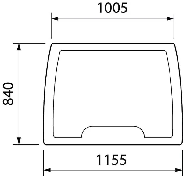 CNH - 84256438 - Vorderes Oberes Glas