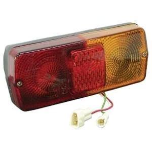 Cobo - 1097773 - Rücklicht LH Rechteckig, Rot/Gelb, Zum Schrauben, 184x76mm AMP Stecker