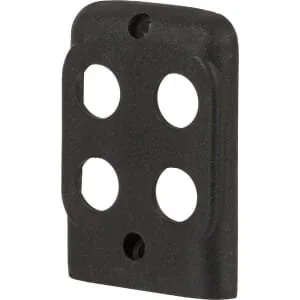 Dura - AL94DCOVER - Vordere Platte 4 Löcher für Knöpfe