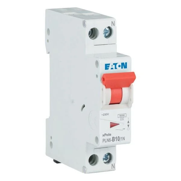 Eaton - PLN6B101N - Miniatur-Leitungsschutzschalter 10A,1P+N,B