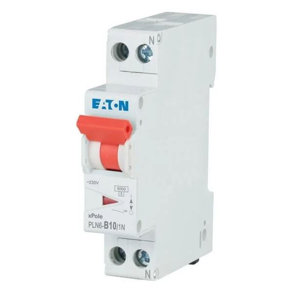 Eaton - PLN6B101N - Miniatur-Leitungsschutzschalter 10A,1P+N,B