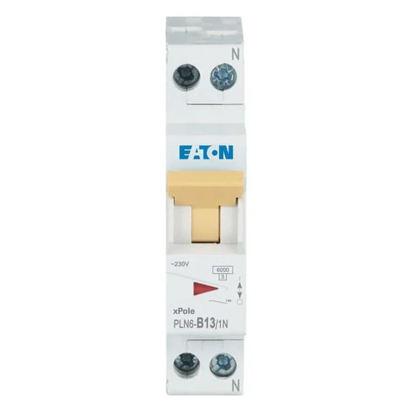 Eaton - PLN6B131N - Miniatur-Leitungsschutzschalter 13A,1P+N,B
