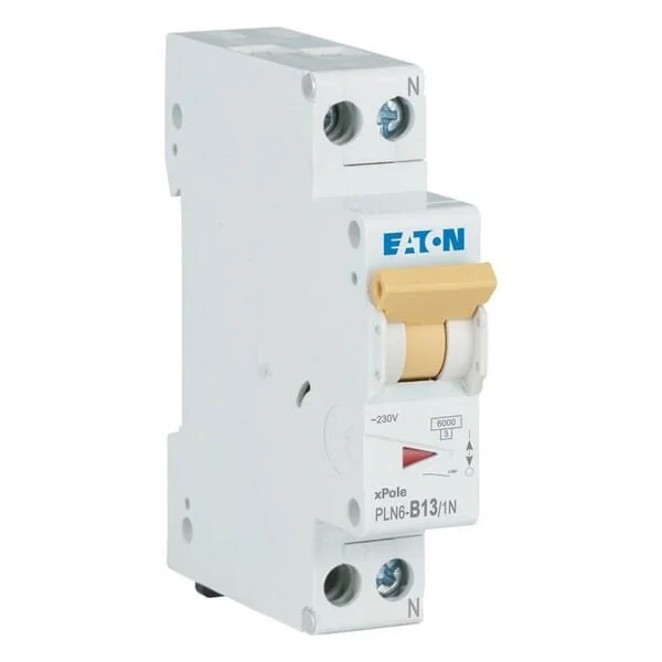 Eaton - PLN6B131N - Miniatur-Leitungsschutzschalter 13A,1P+N,B