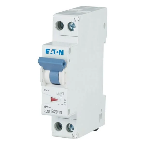 Eaton - PLN6B201N - Miniatur-Leitungsschutzschalter 20A,1P+N,B
