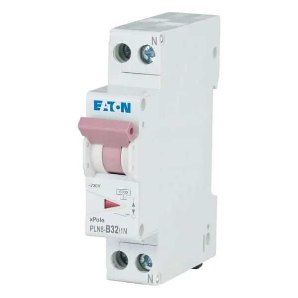 Eaton - PLN6B321N - Miniatur-Leitungsschutzschalter 32A,1P+N,B