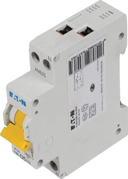 Eaton - PLN6C251N - Miniatur-Leitungsschutzschalter 25A,1P+N,C