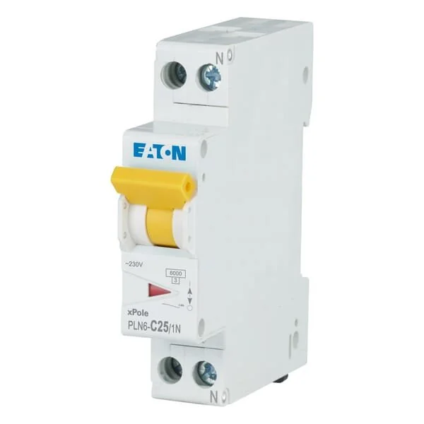 Eaton - PLN6C251N - Miniatur-Leitungsschutzschalter 25A,1P+N,C