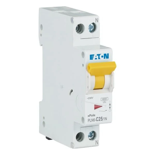 Eaton - PLN6C251N - Miniatur-Leitungsschutzschalter 25A,1P+N,C