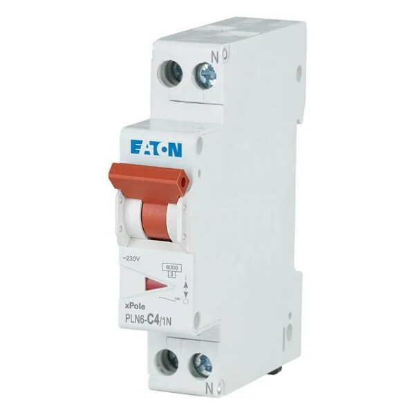 Eaton - PLN6C41N - Miniatur-Leitungsschutzschalter 4A,1P+N,C