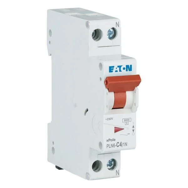 Eaton - PLN6C41N - Miniatur-Leitungsschutzschalter 4A,1P+N,C