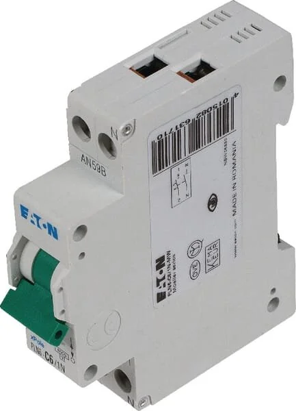 Eaton - PLN6C61N - Miniatur-Leitungsschutzschalter 6A,1P+N,C