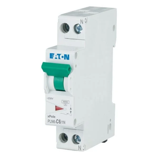 Eaton - PLN6C61N - Miniatur-Leitungsschutzschalter 6A,1P+N,C