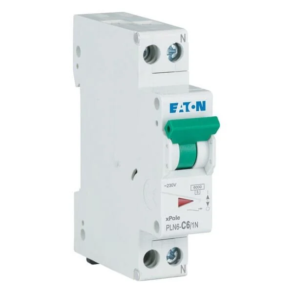 Eaton - PLN6C61N - Miniatur-Leitungsschutzschalter 6A,1P+N,C