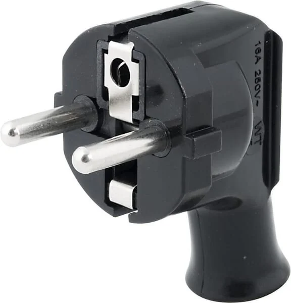 Elgotech - 1760141036 - Unischuko Winkelstecker mit Erdung, WT-35-2