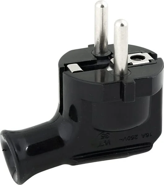 Elgotech - 1760141036 - Unischuko Winkelstecker mit Erdung, WT-35-2