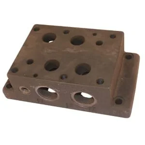 Eurofluid - ES8A114PL - Anschlussplatte Unten/Seite NG2