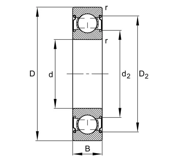 Fag - 6304ZZ - Rillenkugellager INA/FAG