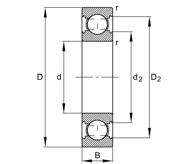Fag - 6311C3 - Rillenkugellager INA/FAG