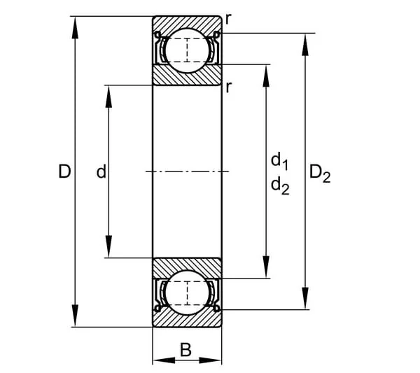 Fag - 638ZZ - Rillenkugellager INA/FAG