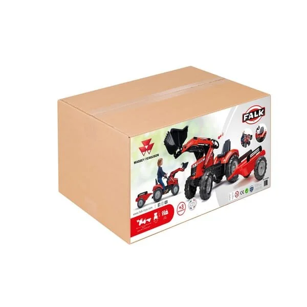 Falk - 4010AM - Massey Ferguson S8740 Tretschaufelbagger mit Anhänger