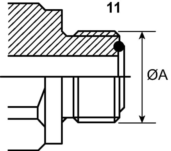 Faster - CVV041112SAEM - Kupplung Stecker 1/4-13/16-ORFS