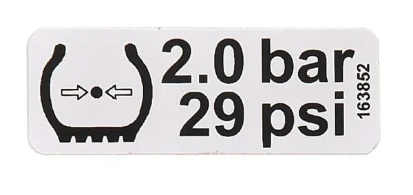 Fella - 163852 - "2.0 BAR" Aufkleber