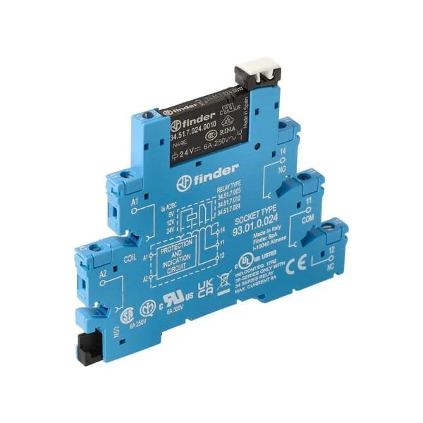 Finder - 385100240060 - Relais Schnittstelle Modul (EMR)Schraube 6.2mm 1CO 6A/ UC/AgNi