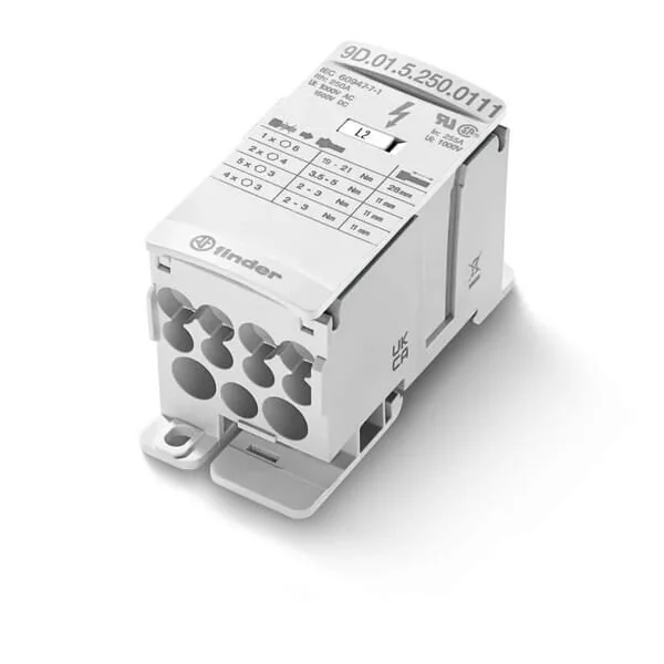 Finder - 9D0151750210 - Hochstrom-Klemmenblock 175A 2 Inputs/10 Outputs