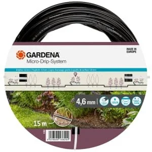Gardena - 01362 - Micro-Drip Bewässerungsleitung 4.6mm (3/16 inches), 15m