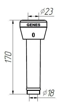 GENES - 1580GS06P - Melkzitzengummis Adapter Westfalia 7021.2725.220
