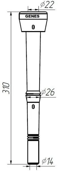GENES - 1580GS09 - Melkzitzengummis Adapter SAC 15010