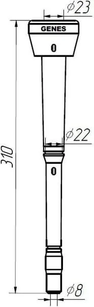 GENES - 1580SGS03 - Melkzitzengummis Silikon Adapter Alfa Laval 960016, Agromilk Czech Republic