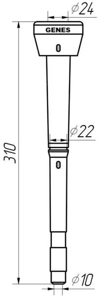 GENES - 1580SGS04 - Melkzitzengummis Silikon Adapter Alfa Laval 960016, Agromilk Czech Republic