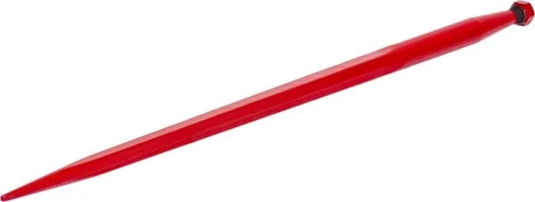 Gopart - FT39 - Ladezinken, Gerade, Vierkantprofil 44x1250mm, Spitze mit M28x1.5mm Mutter, Rot