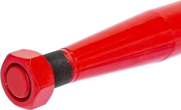 Gopart - FT39 - Ladezinken, Gerade, Vierkantprofil 44x1250mm, Spitze mit M28x1.5mm Mutter, Rot