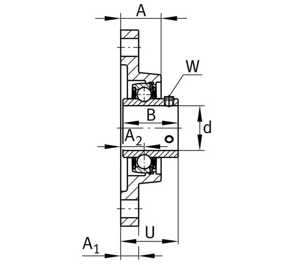 Gopart - UCFL204 - Gehäuseeinheit UCFL
